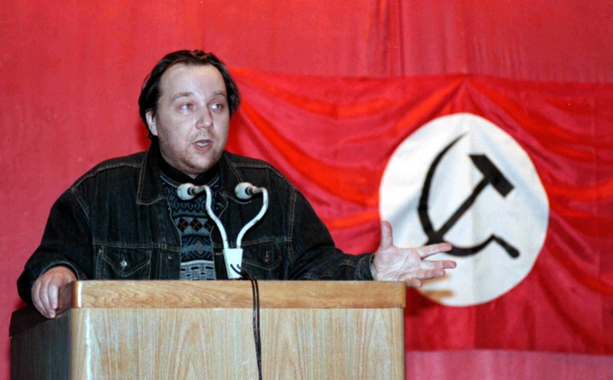 Alexander Dugin, Vertreter der neuen Rechte, bei einer Rede.