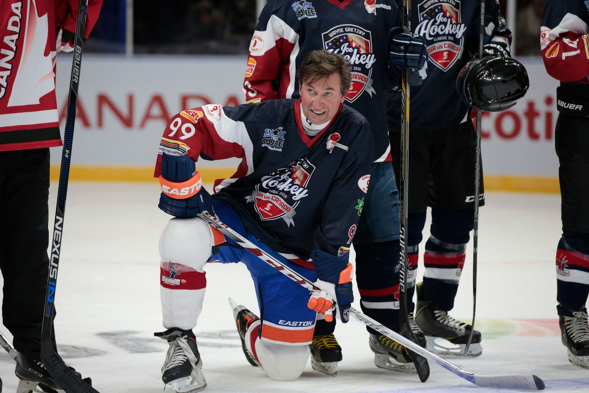 Wayne Gretzky auf dem Eis.