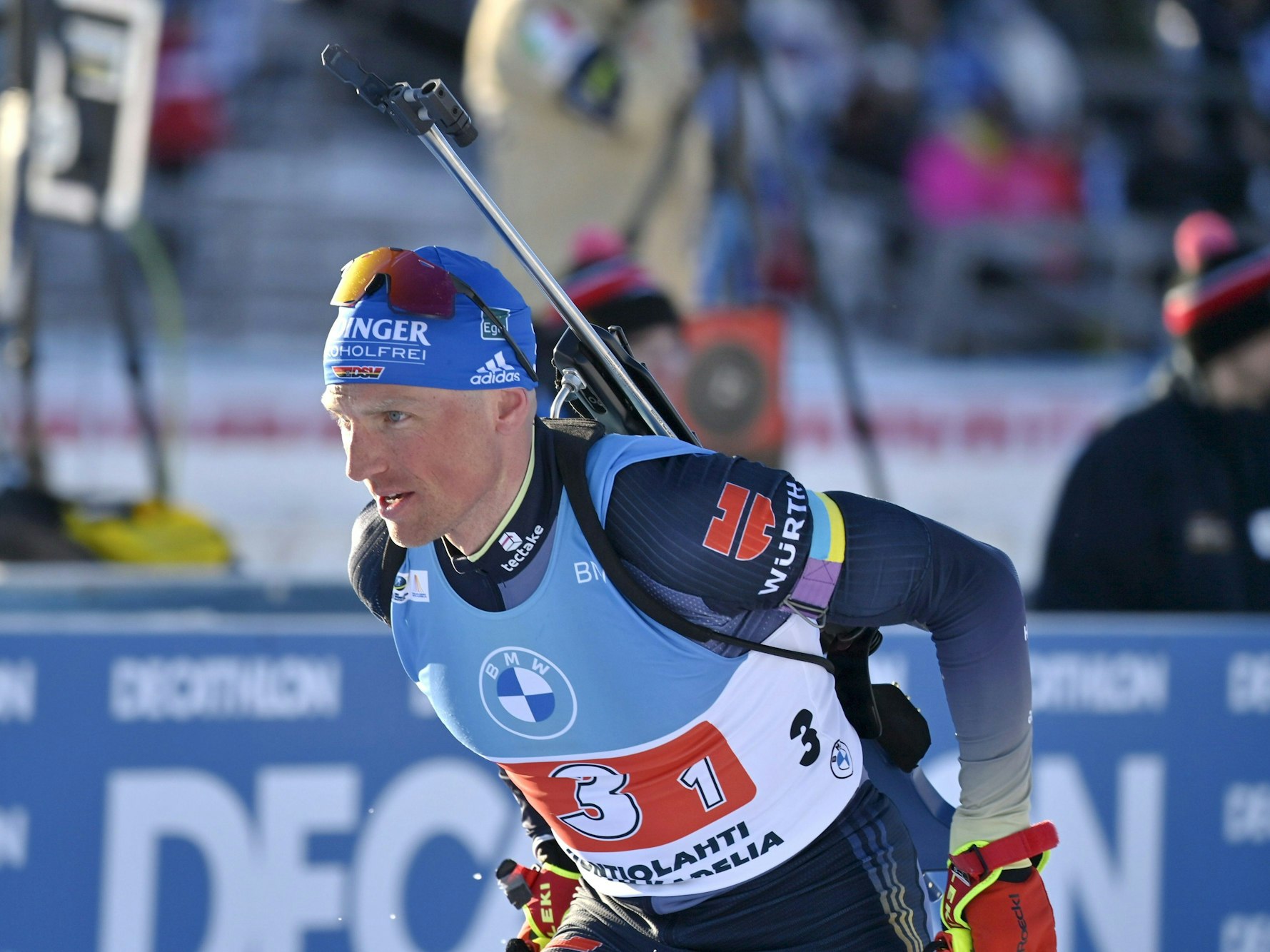 Erik Lesser aus Deutschland in Aktion.