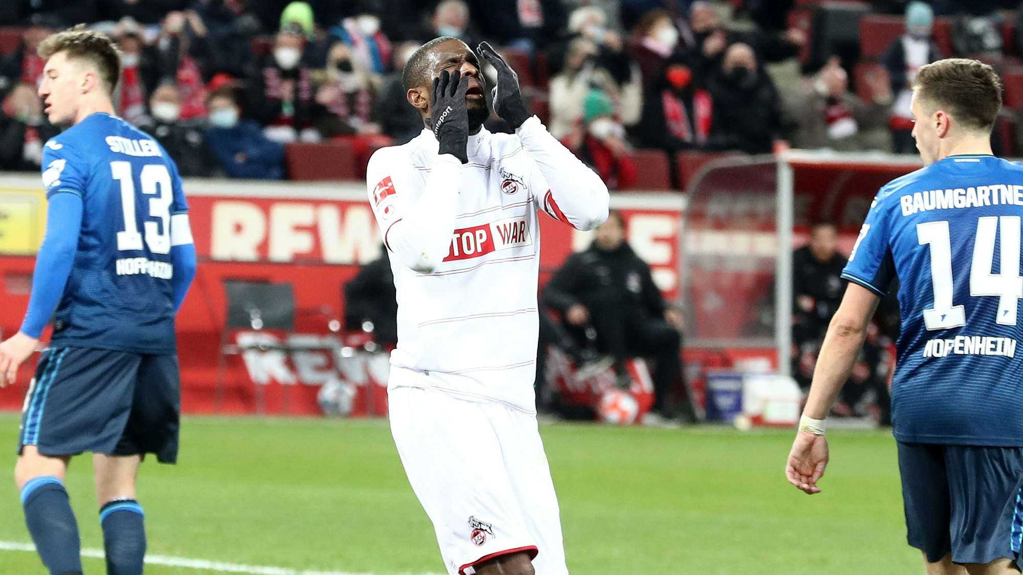 Anthony Modeste verliert mit dem 1. FC Köln gegen die TSG Hoffenheim.