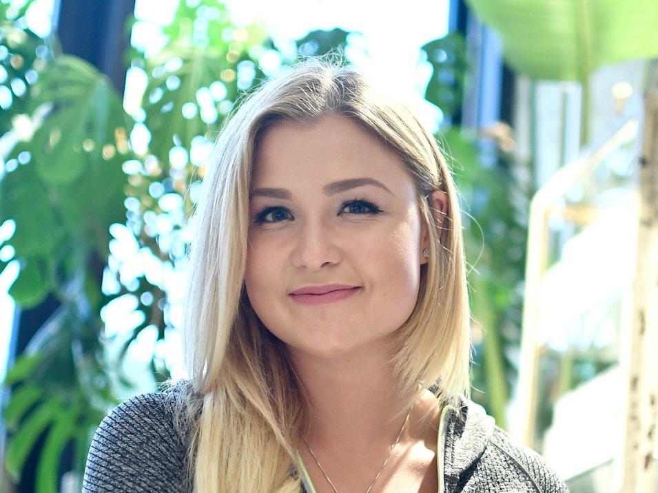 Die Fitness-Influencerin Sophia Thiel, aufgenommen am Rande der Vorstellung der sixx-Sendung „Fitness Diaries“.