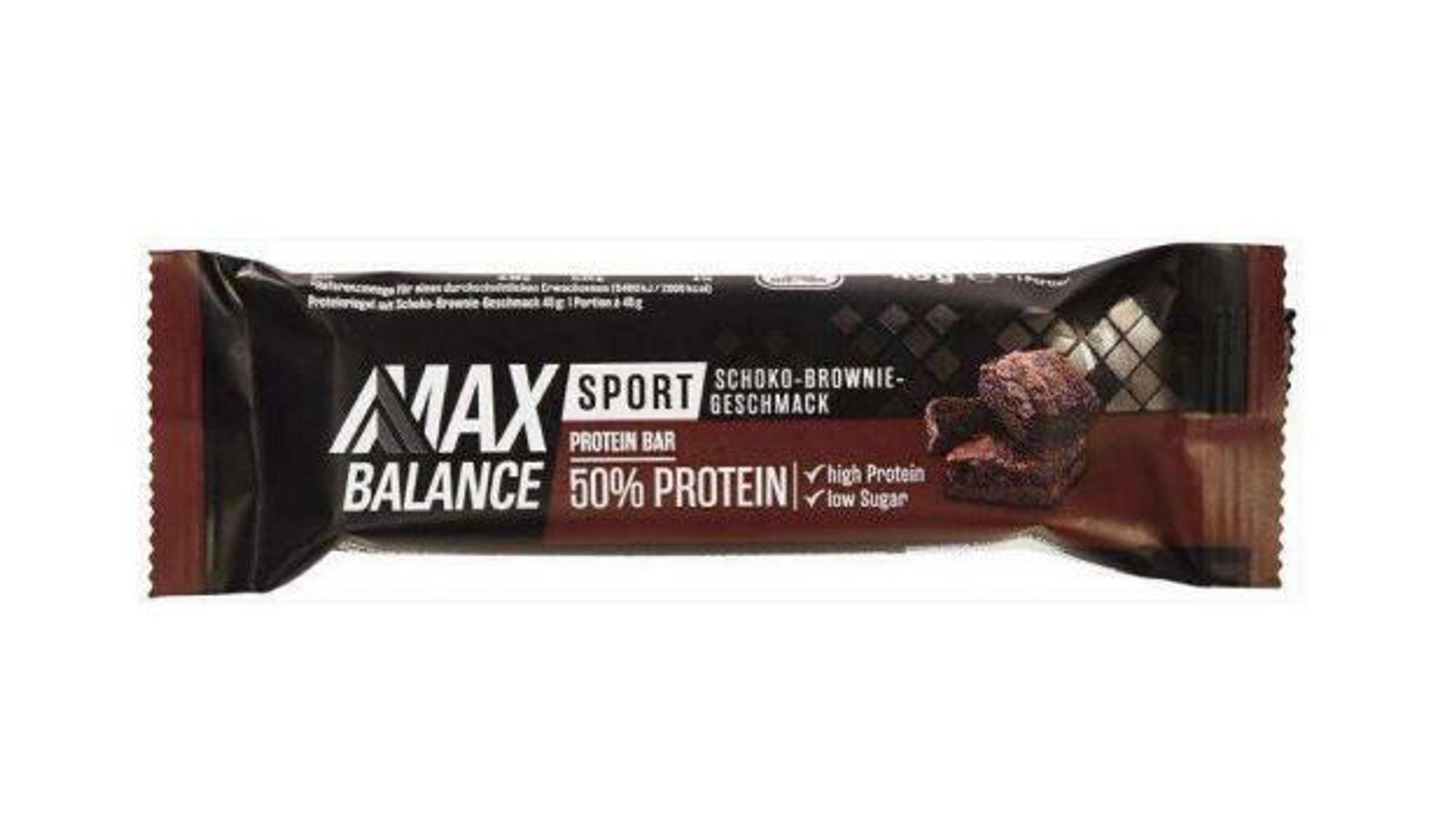Rückruf: Max Balance Sport Protein Bar 50 % Protein