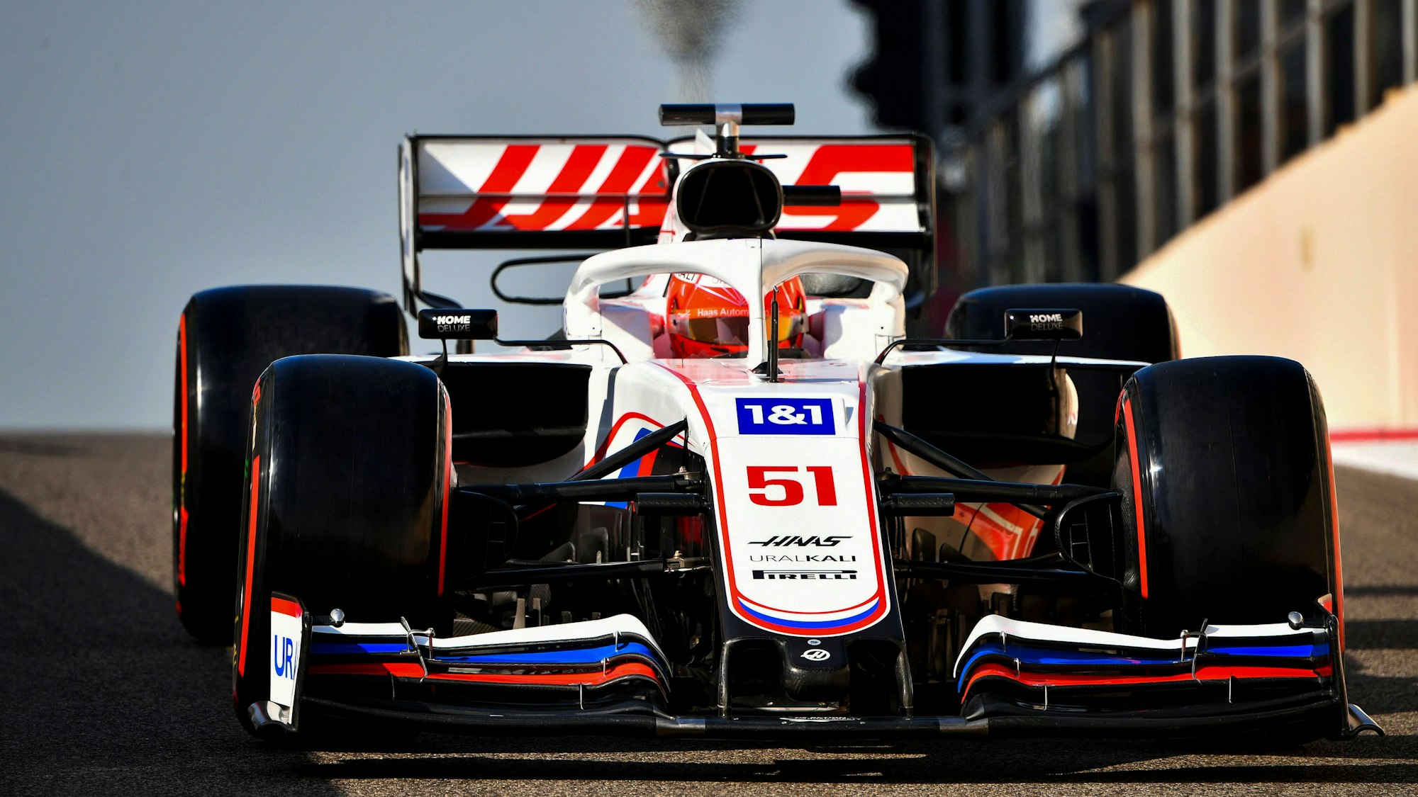 Pietro Fittipaldi am Steuer des Haas.