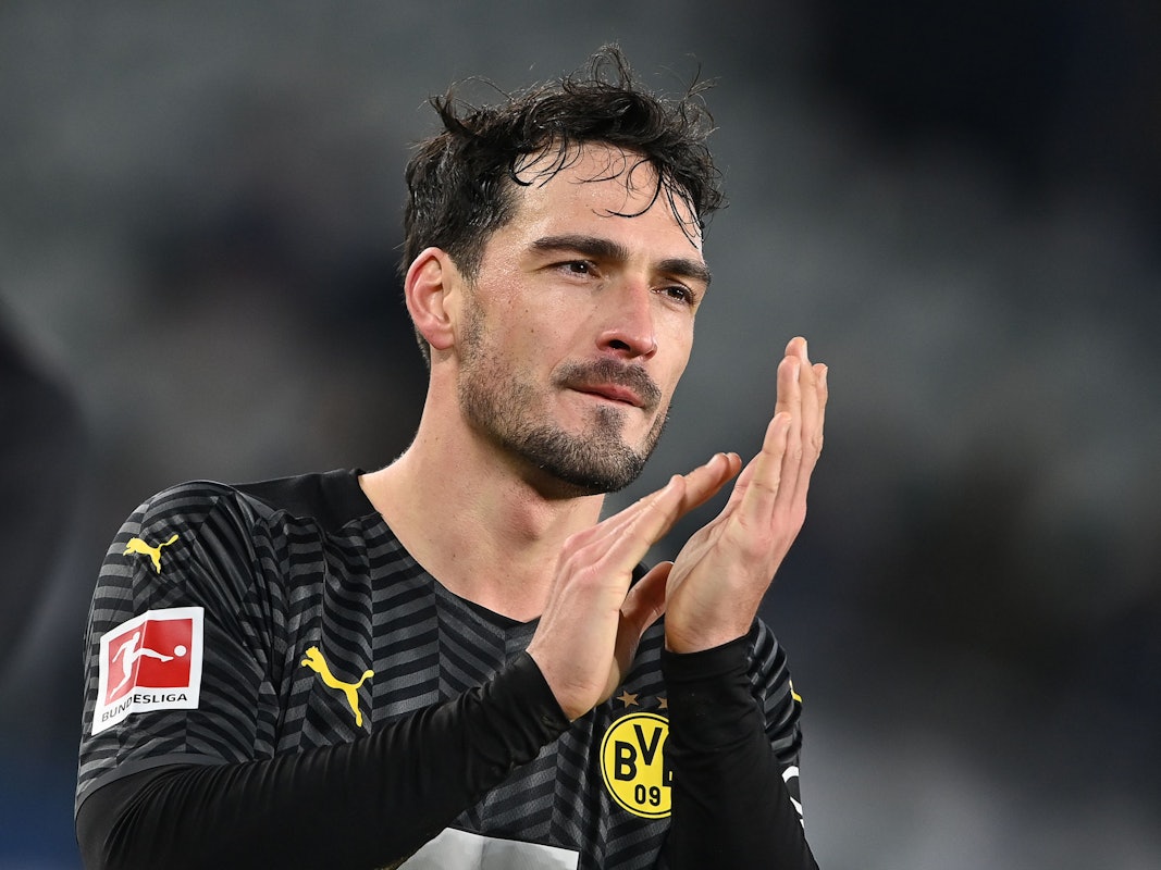 Fußballer Mats Hummels im November 2021 in der Volkswagen Arena in Wolfsburg. In der Datingshow „Take Me Out“ erhielt der Schönling nun eine Liebeserklärung von Teilnehmerin Maren.