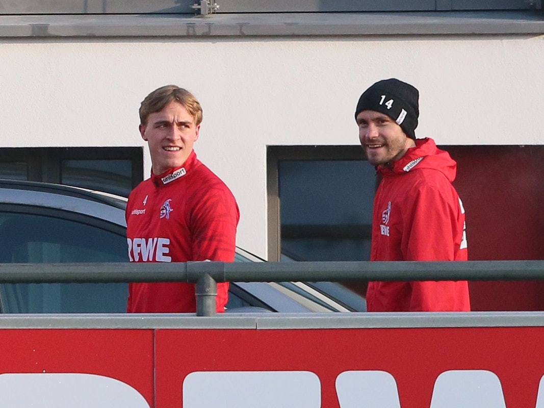 Timo Hübers und Jonas Hector trainieren beim 1. FC Köln.