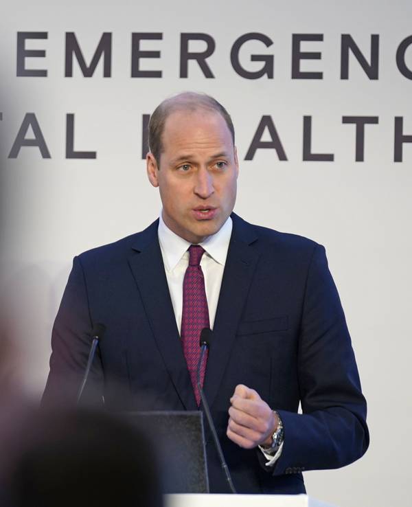 Prinz William, Herzog von Cambridge, spricht beim Symposium zur psychischen Gesundheit von Rettungskräften.