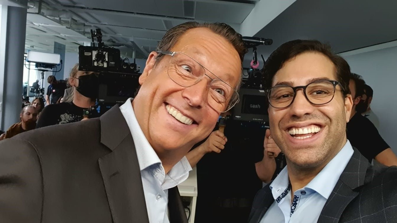 Kais Setti mit Schauspieler Matthias Brandt