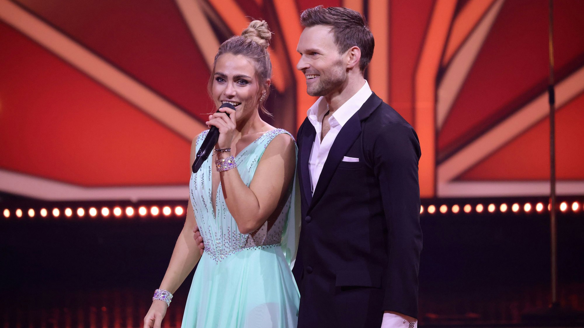 Vadim Garbuzov tanzt bei „Let’s Dance“ 2022 mit Sarah Mangione (hier am 4. März).