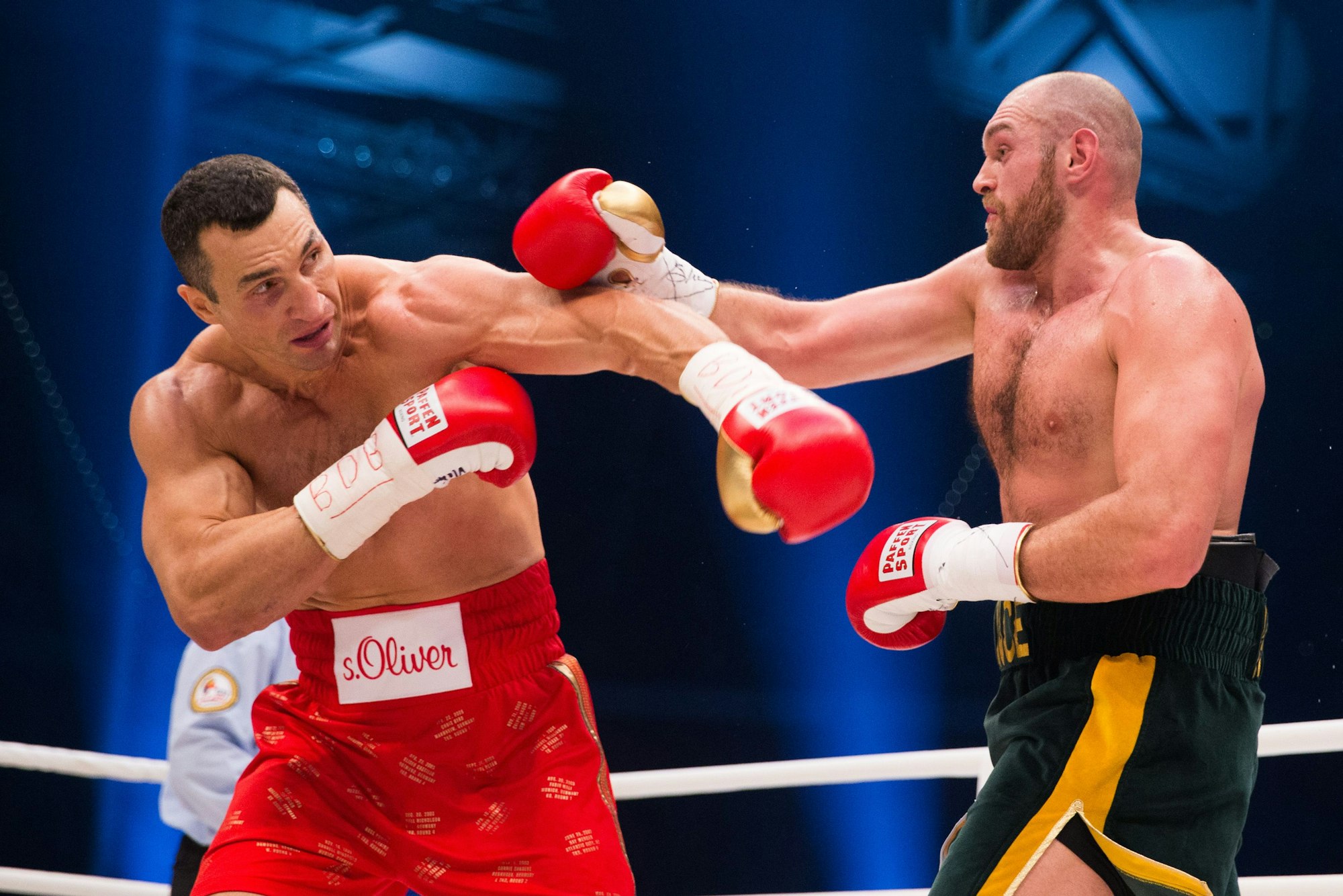 Der ukrainische Boxer Wladimir Klitschko beim Kampf gegen Tyson Fury in Düsseldorf.