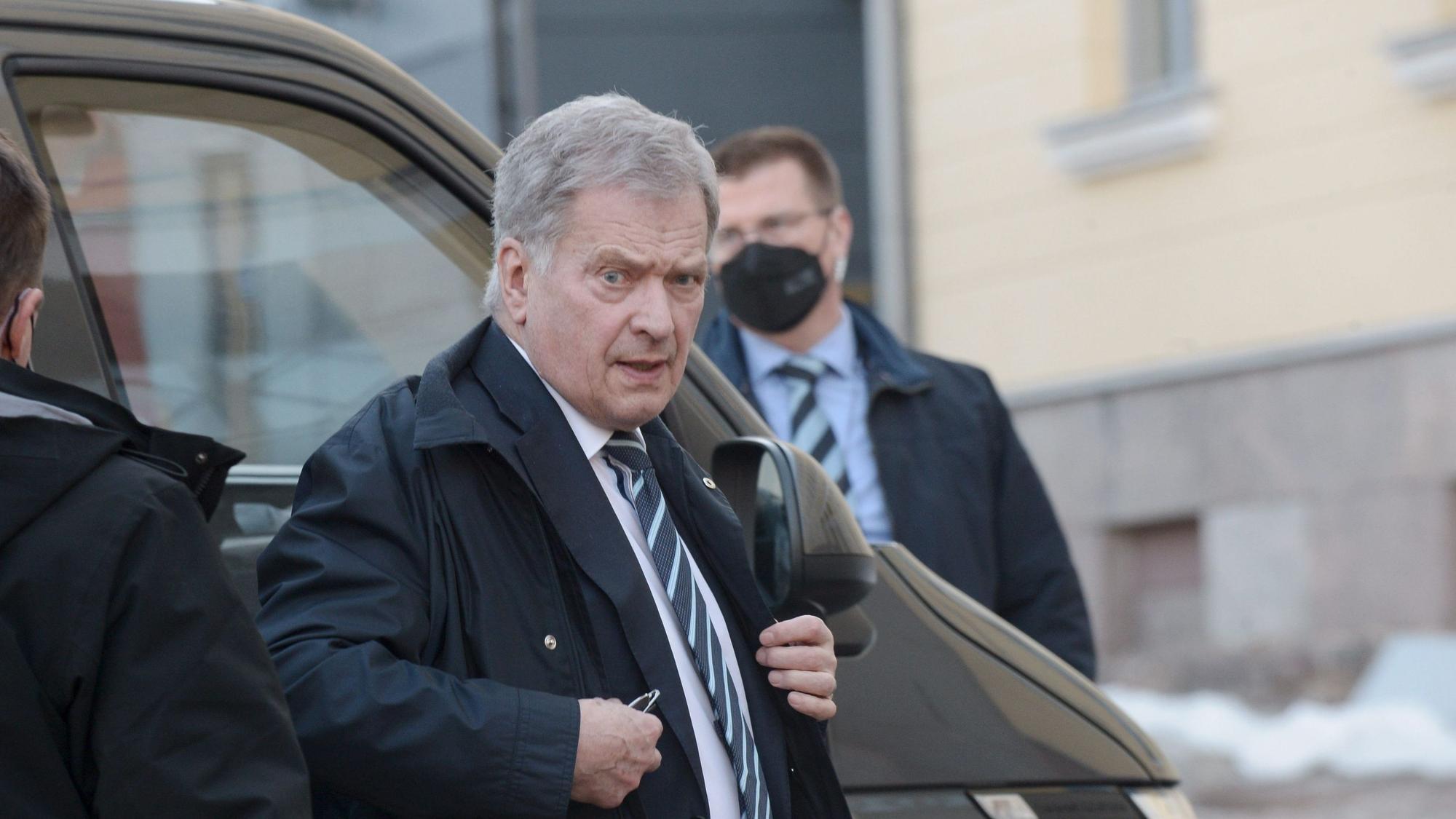 Sauli Niinistö am 5. März 2022 in Helsinki.