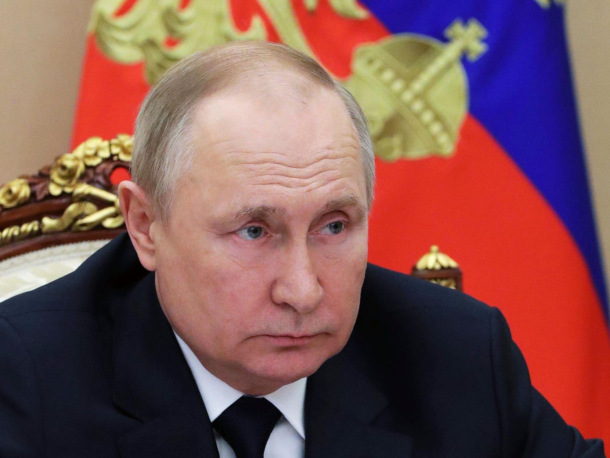 Wladimir Putin während einer Regierungserklärung.