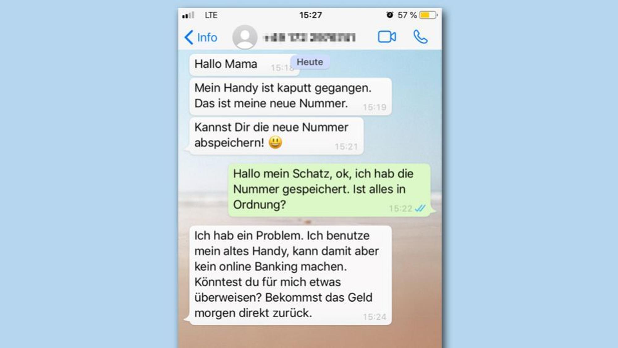WhatsApp-Problem: Die Polizei warnt vor Nachrichten dieser Art. Dahinter könnte eine fiese Betrugsmasche stehen.