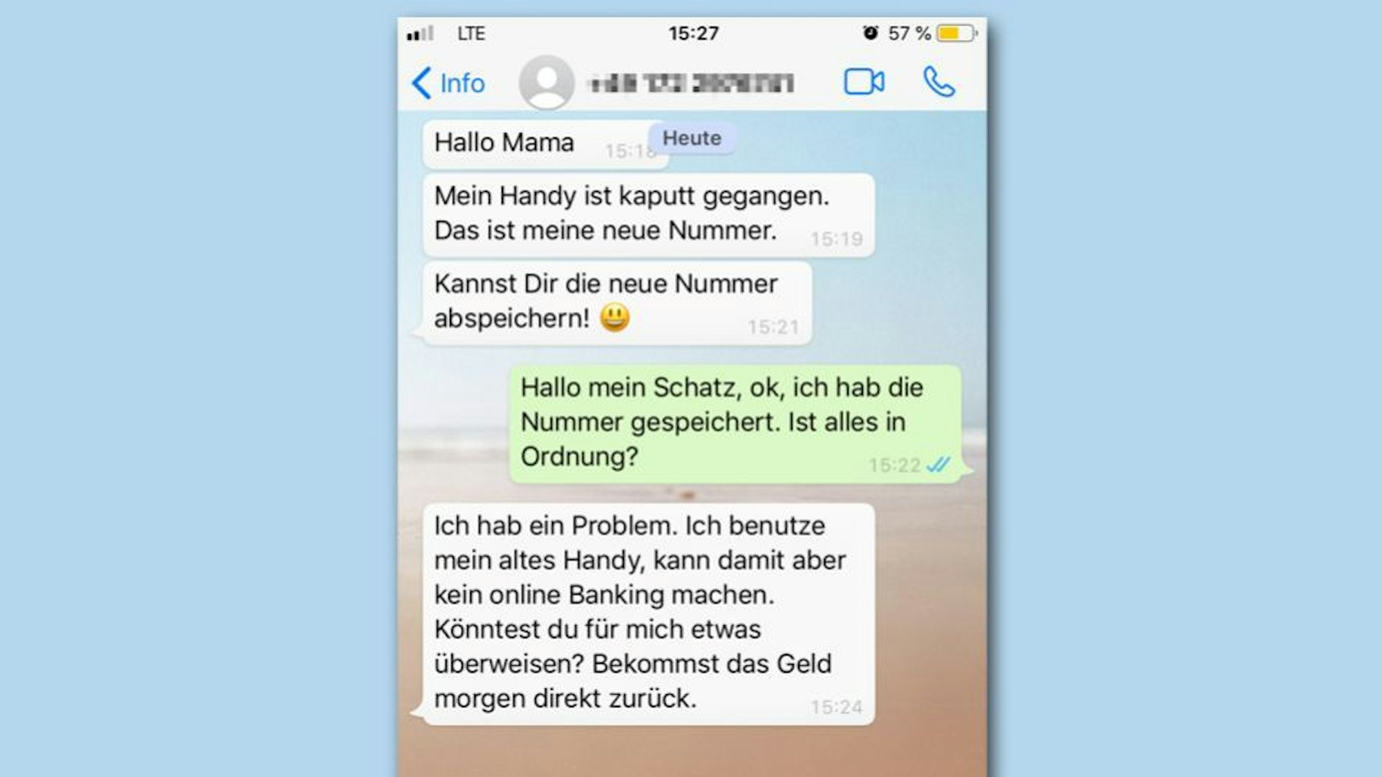 WhatsApp-Problem: Die Polizei warnt vor Nachrichten dieser Art. Dahinter könnte eine fiese Betrugsmasche stehen.