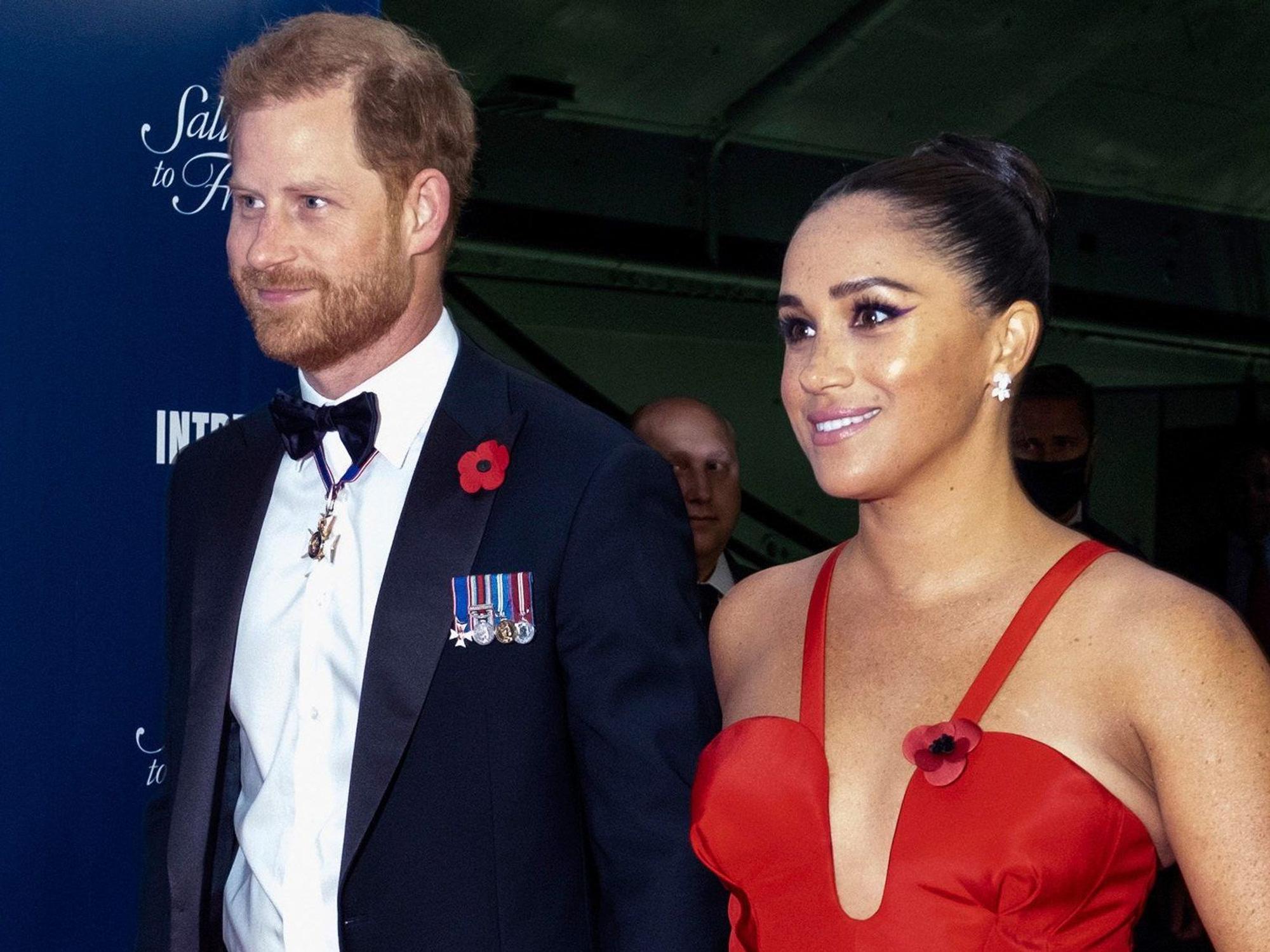 Prinz Harry und Herzogin Meghan (hier 2021) nehmen nicht an der Trauerfeier von Prinz Philipp teil.