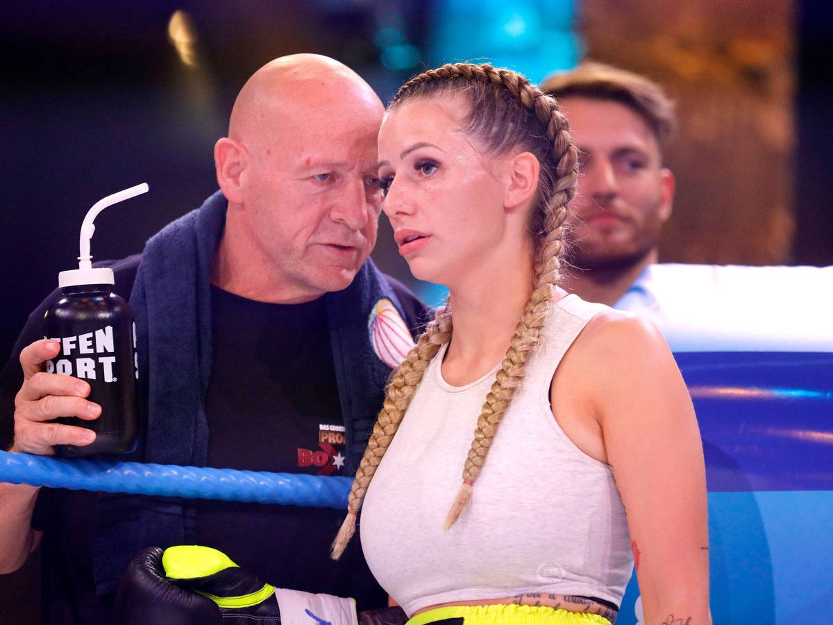 Carina Spack im September 2020 beim Sat.1-„Promiboxen“