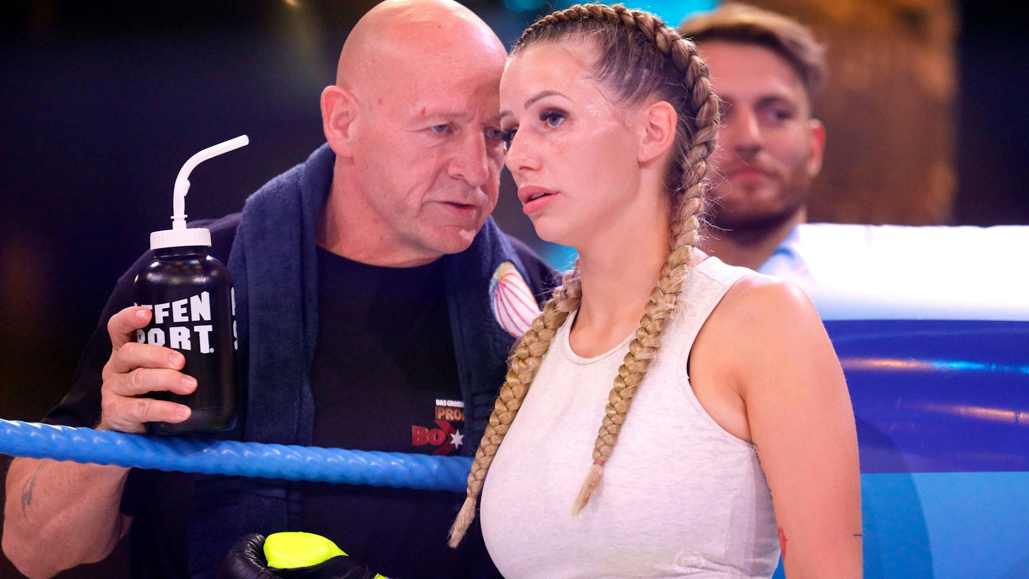 Carina Spack im September 2020 beim Sat.1-„Promiboxen“