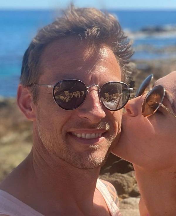 Jenson Button auf einem Selfie mit seiner damals noch Verlobten Brittny Ward