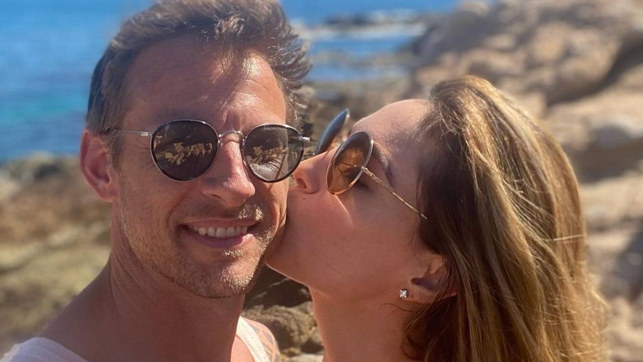 Jenson Button auf einem Selfie mit seiner damals noch Verlobten Brittny Ward