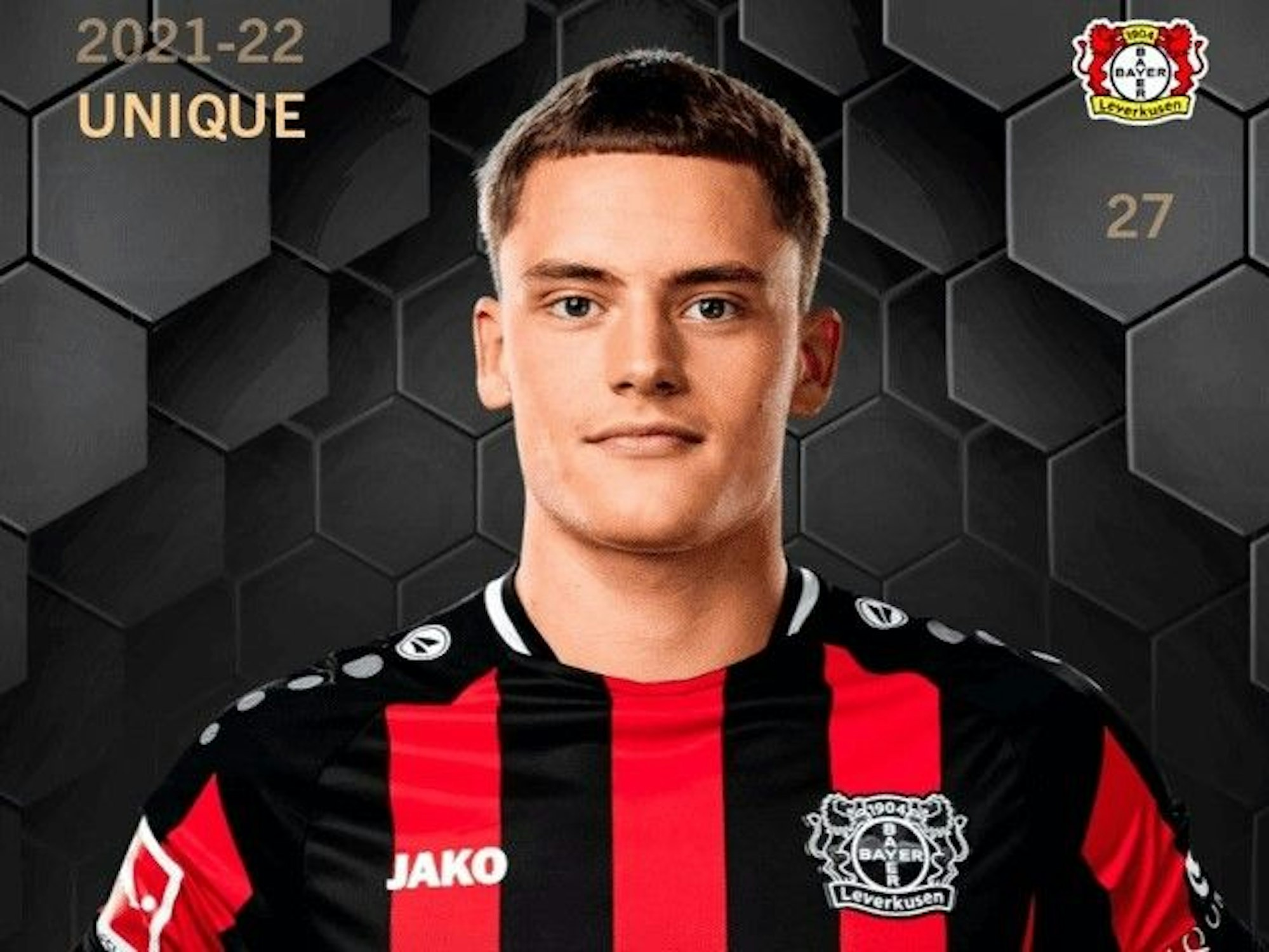 Die einzigartige virtuelle NFT-Karte von Florian Wirtz von der Plattform Sorare, die Anfang März für über 200.000 Euro versteigert wurde.