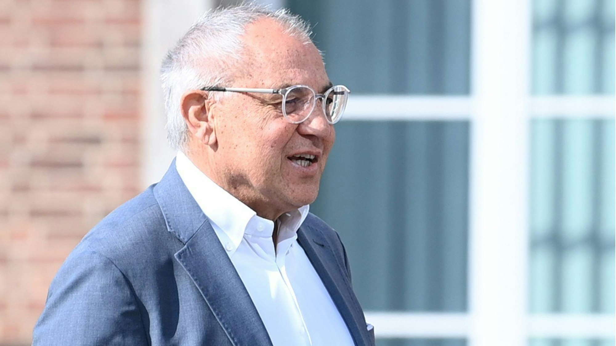 Der neue Trainer Felix Magath am Tag seiner Präsentation als Hertha-Coach.