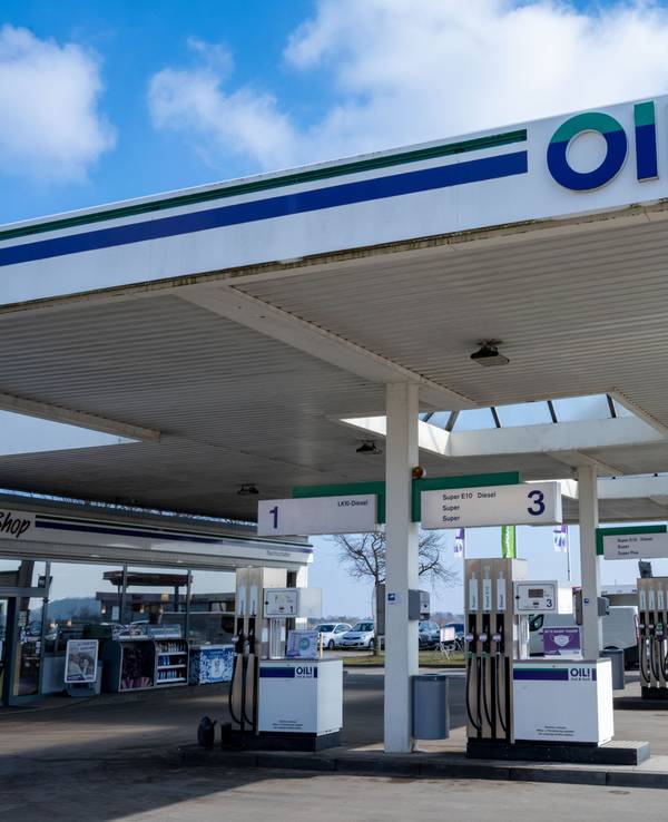 Unser Foto zeigt eine leere Tankstelle am 10. März auf der Insel Usedom.