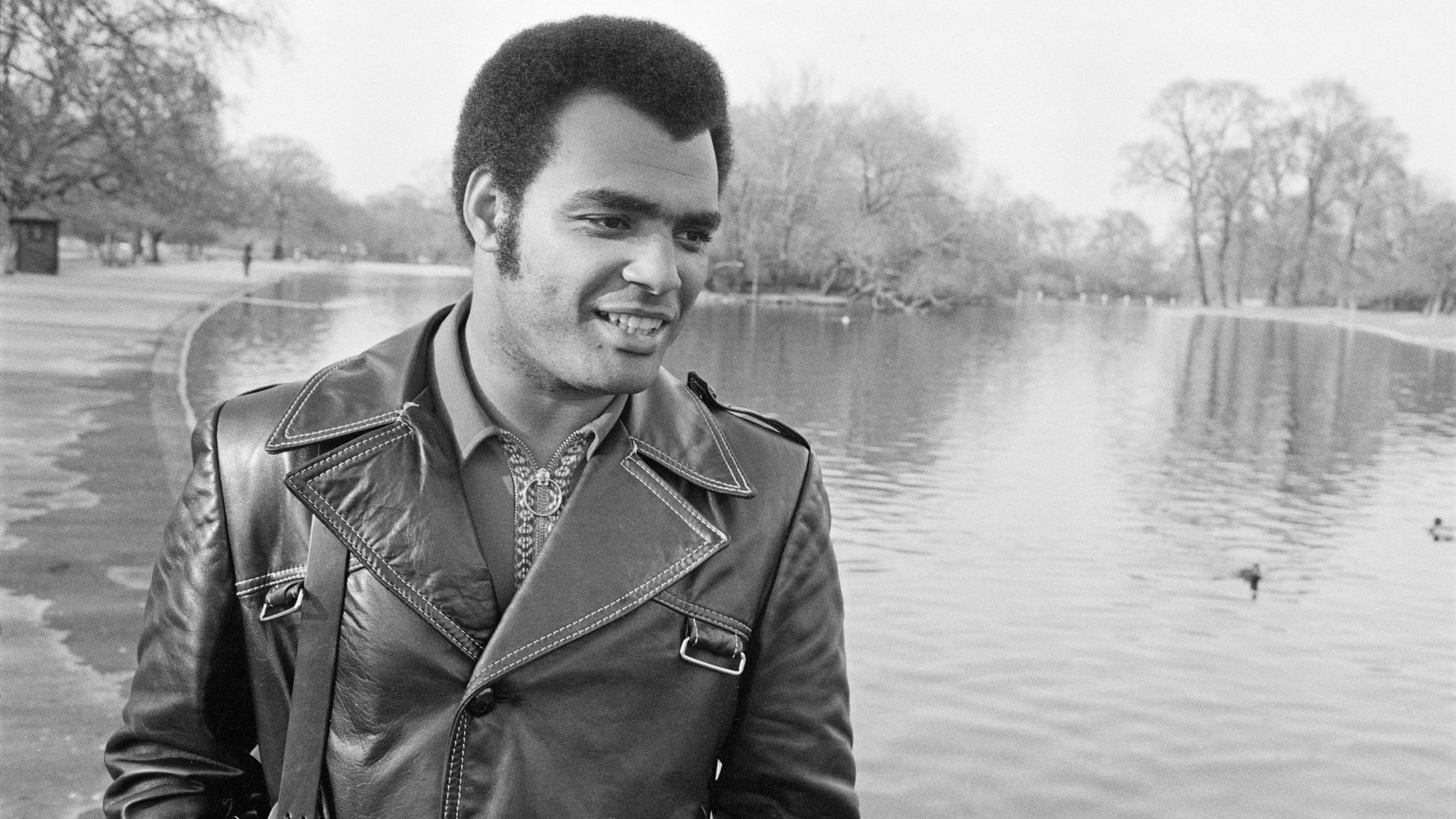 American singer-songwriter and producer Timmy Thomas, 1973. (Photo by Michael Putland/Getty Images)