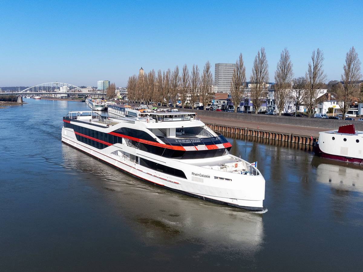 Das neue Schiff Rheingalaxie der Köln-Düsseldorfer.