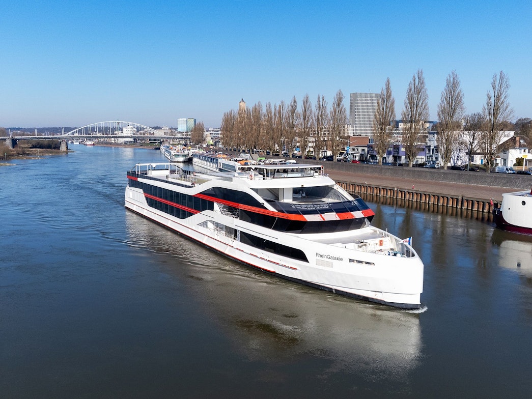 Das neue Schiff Rheingalaxie der Köln-Düsseldorfer.