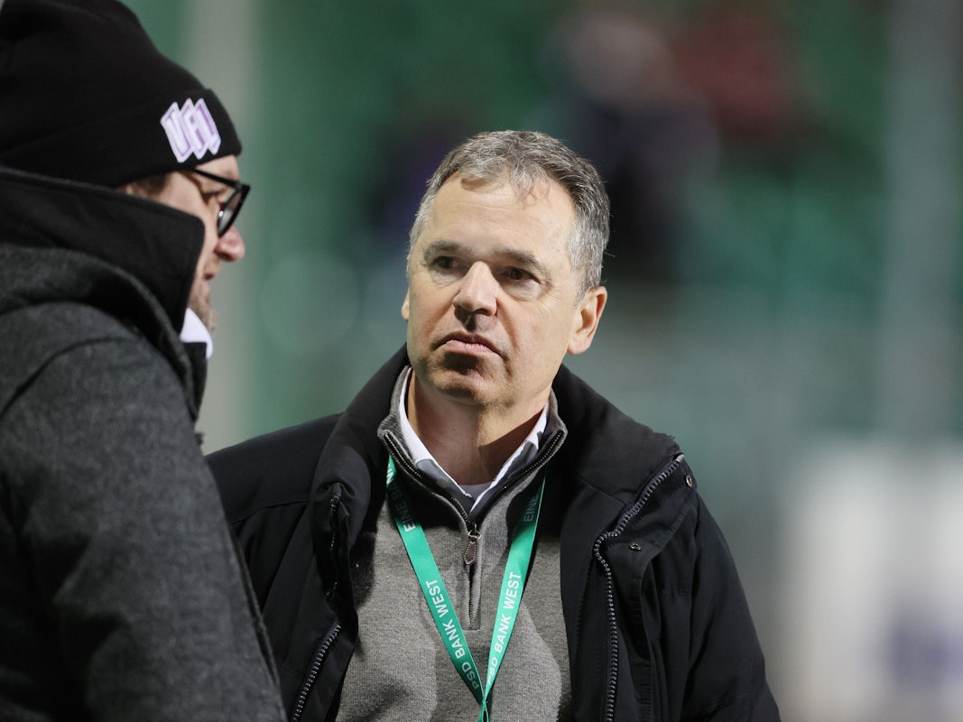 Andreas Rettig von Viktoria Köln im Gespräch.