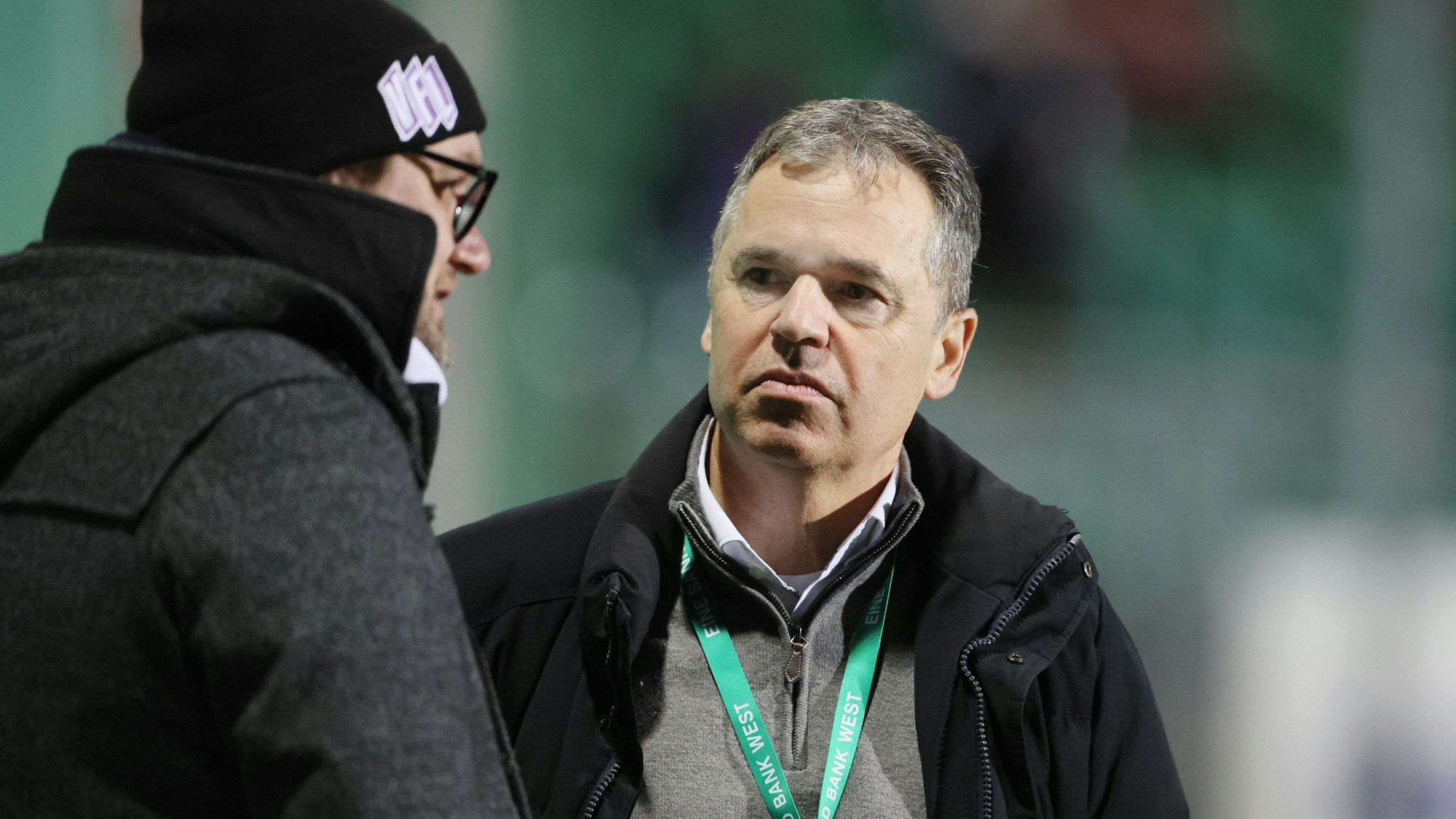 Andreas Rettig von Viktoria Köln im Gespräch.