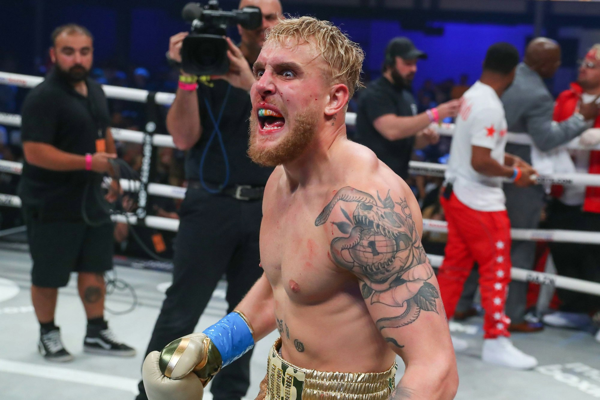 Jake Paul bei der DAZN Fight Night in Miami.