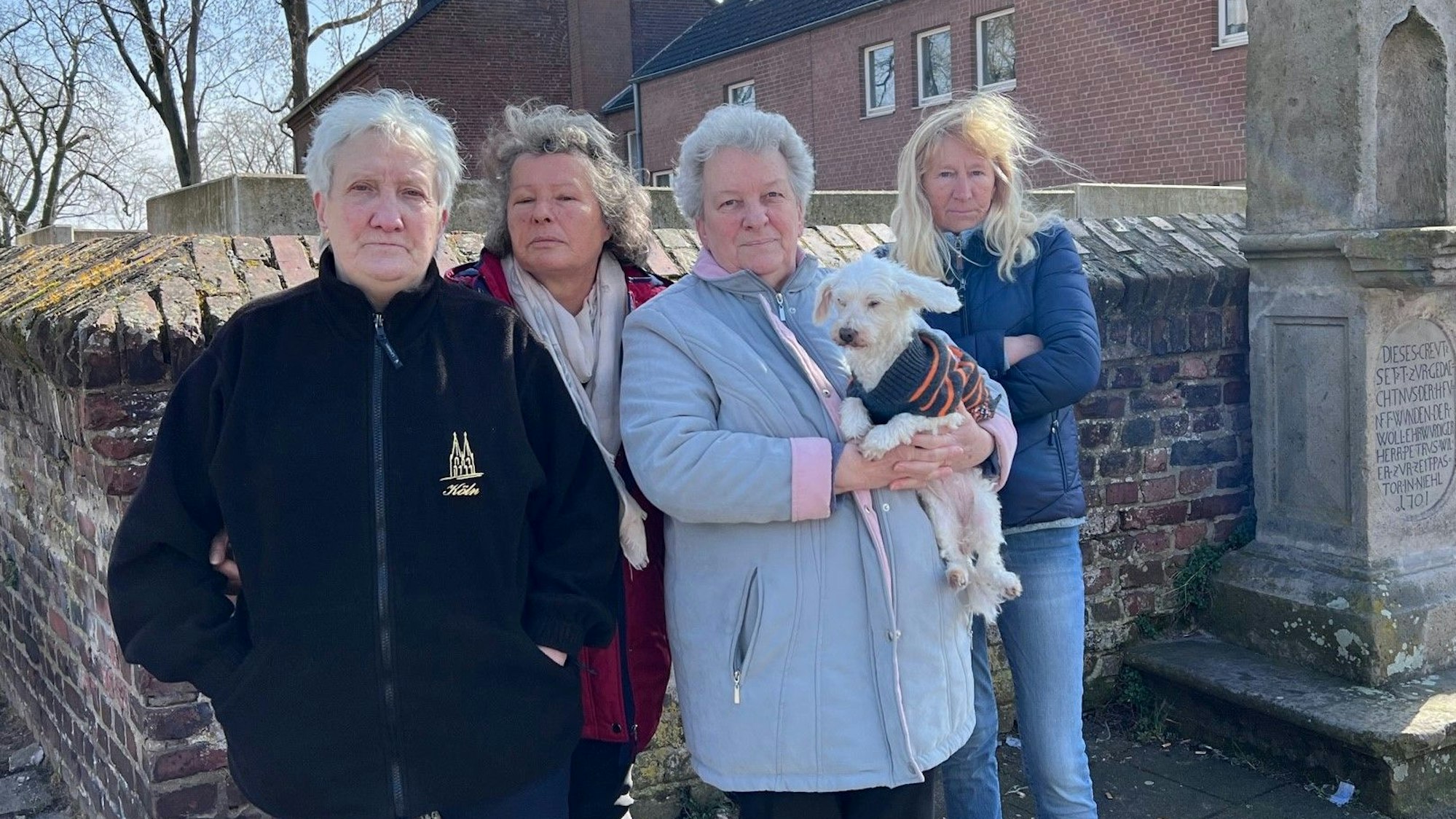 Die Anwohnerinnen der Hermesgasse in Köln-Niehl sind auf dem Baum.