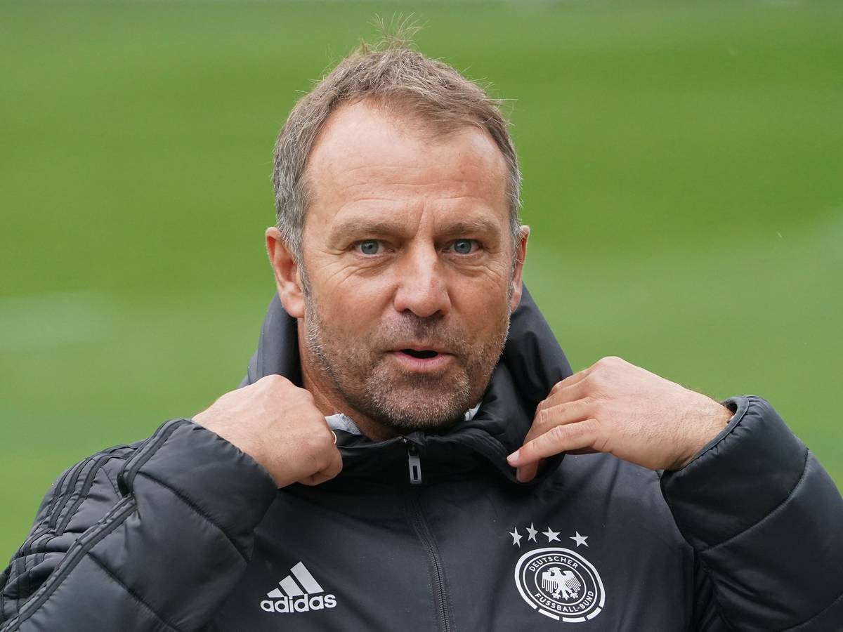 Fußball: Nationalmannschaft, Training vor dem WM-Qualifikationsspiel gegen Rumänien. Bundestrainer Hansi Flick. +++ dpa-Bildfunk +++