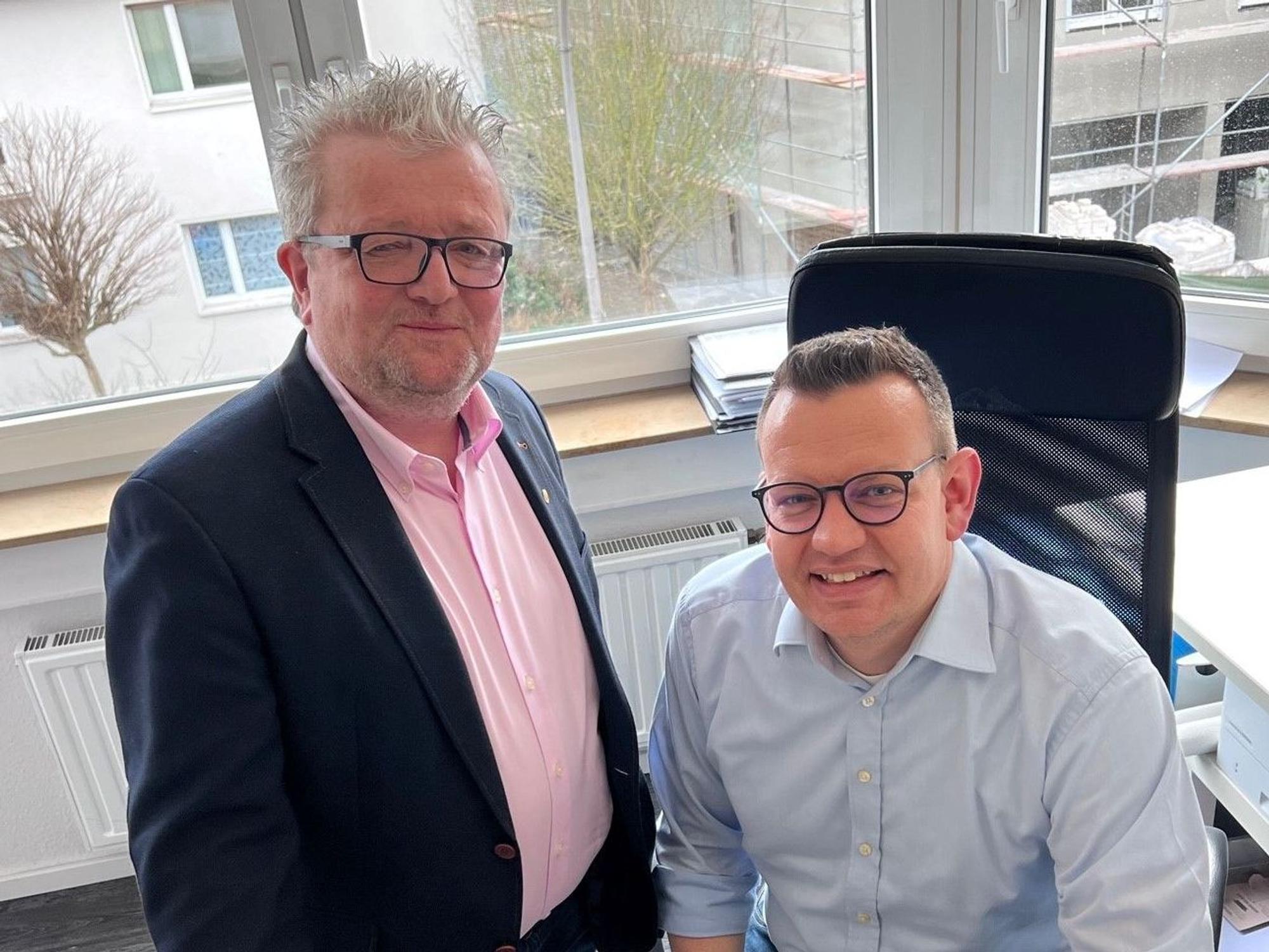 Horst Müller (l.) und Martin Zylka sind Geschäftsführer der Go Gmbh in Köln.