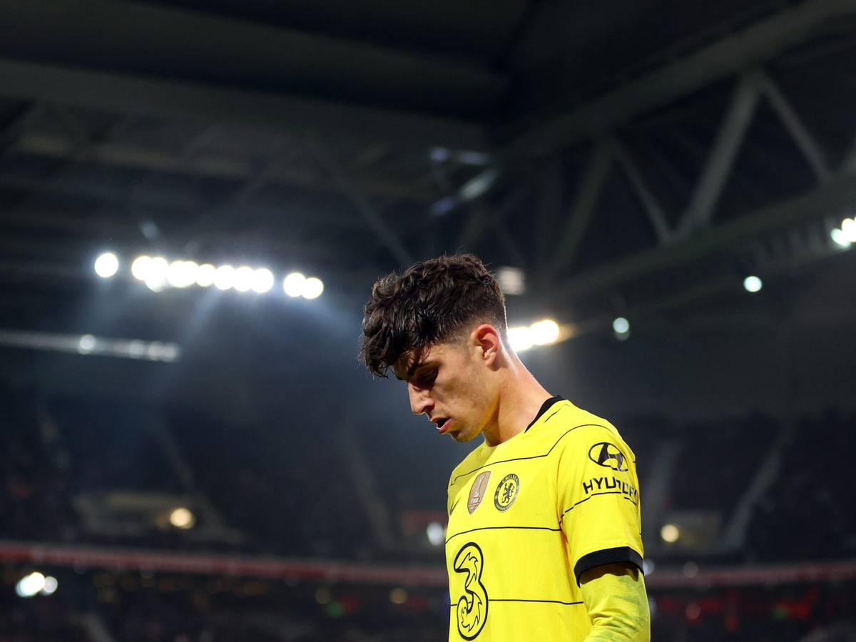 Chelseas Kai Havertz geht über den Platz in Lille.