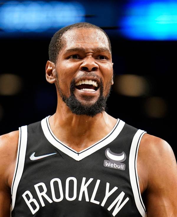 Brooklyn Nets-Spieler Kevin Durant ist sauer.