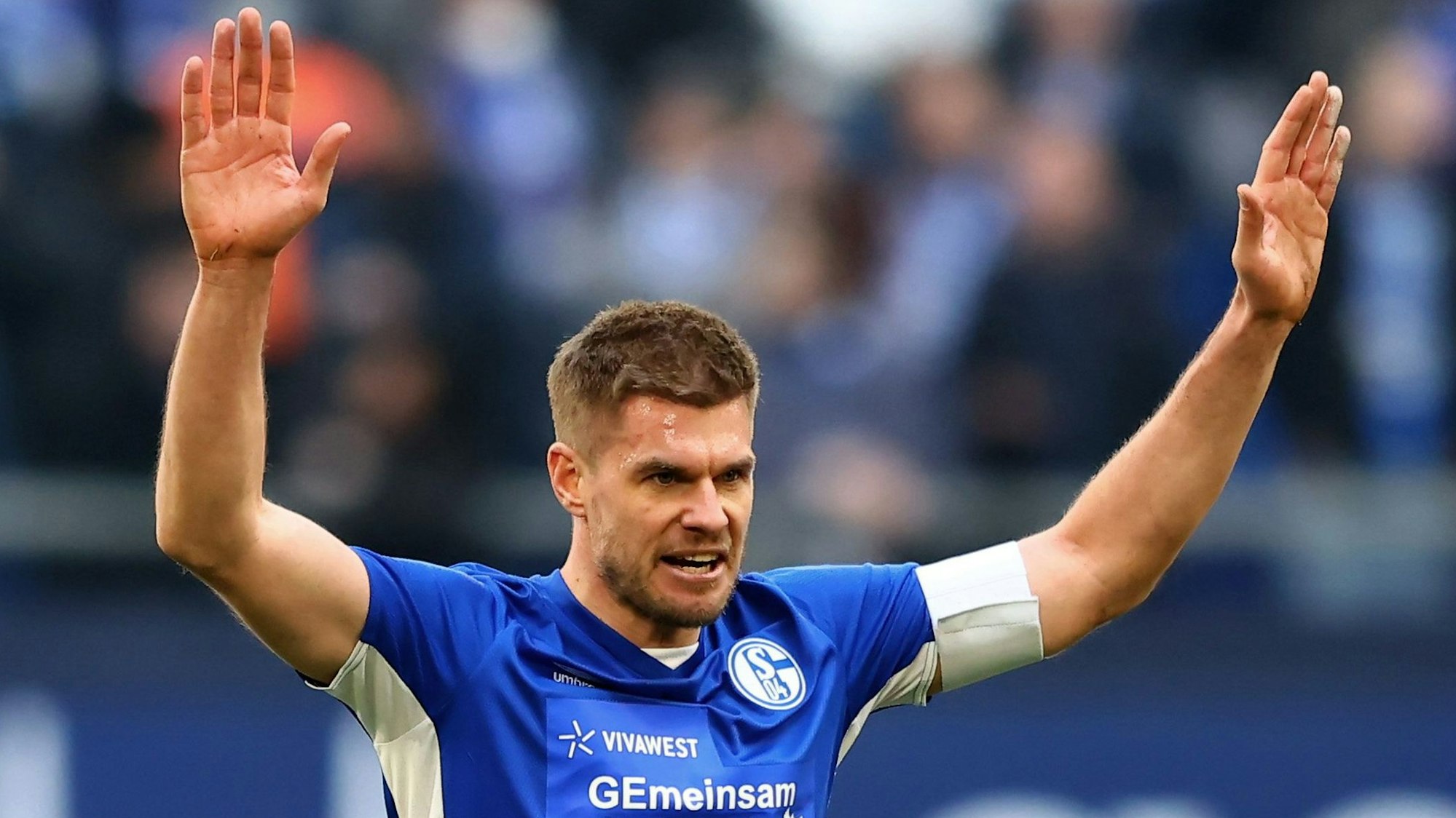 Simon Terodde jubelt für den FC Schalke 04.