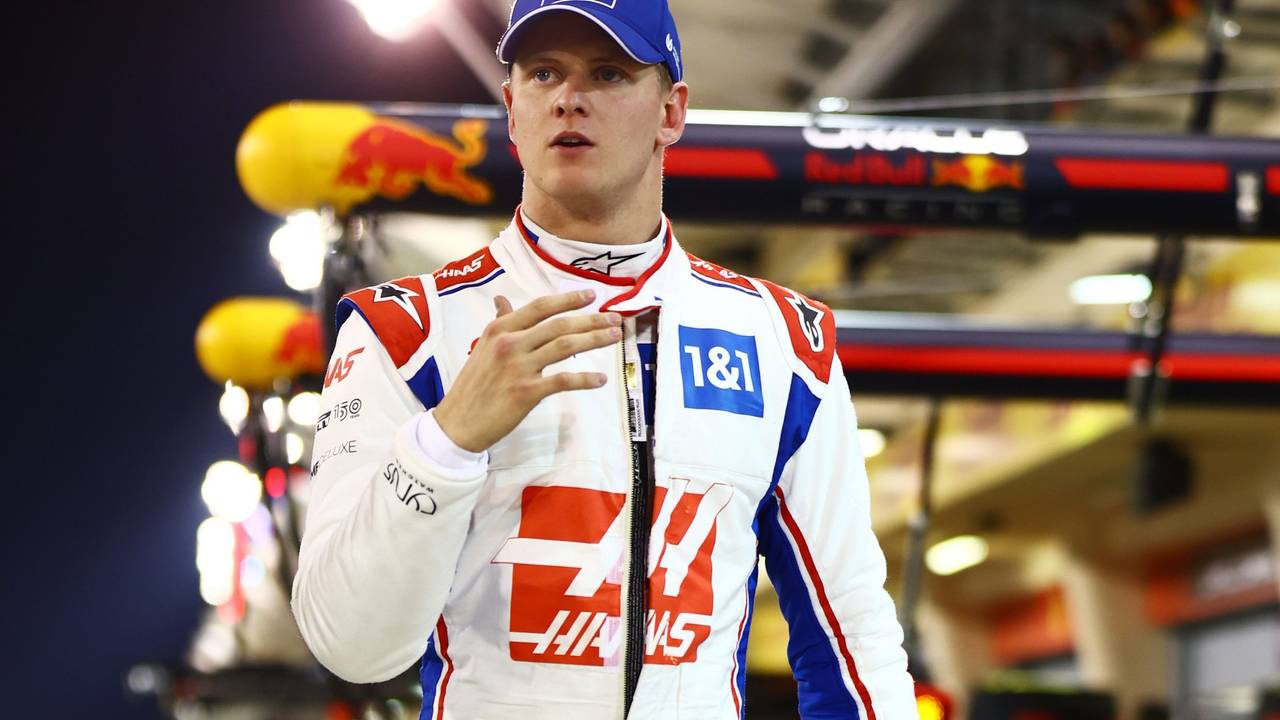 BAHRAIN, BAHRAIN - MARCH 19: Mick Schumacher of Germany and Haas F1 walks in the Pitlane after qualifying in 12th position during qualifying ahead of the F1 Grand Prix of Bahrain at Bahrain International Circuit on March 19, 2022 in Bahrain, Bahrain. (Photo by Mark Thompson/Getty Images)