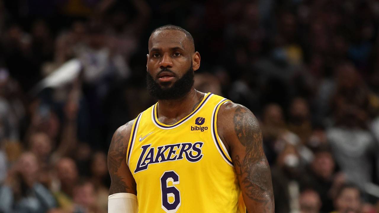 Basketball-Superstar LeBron James in Aktion.