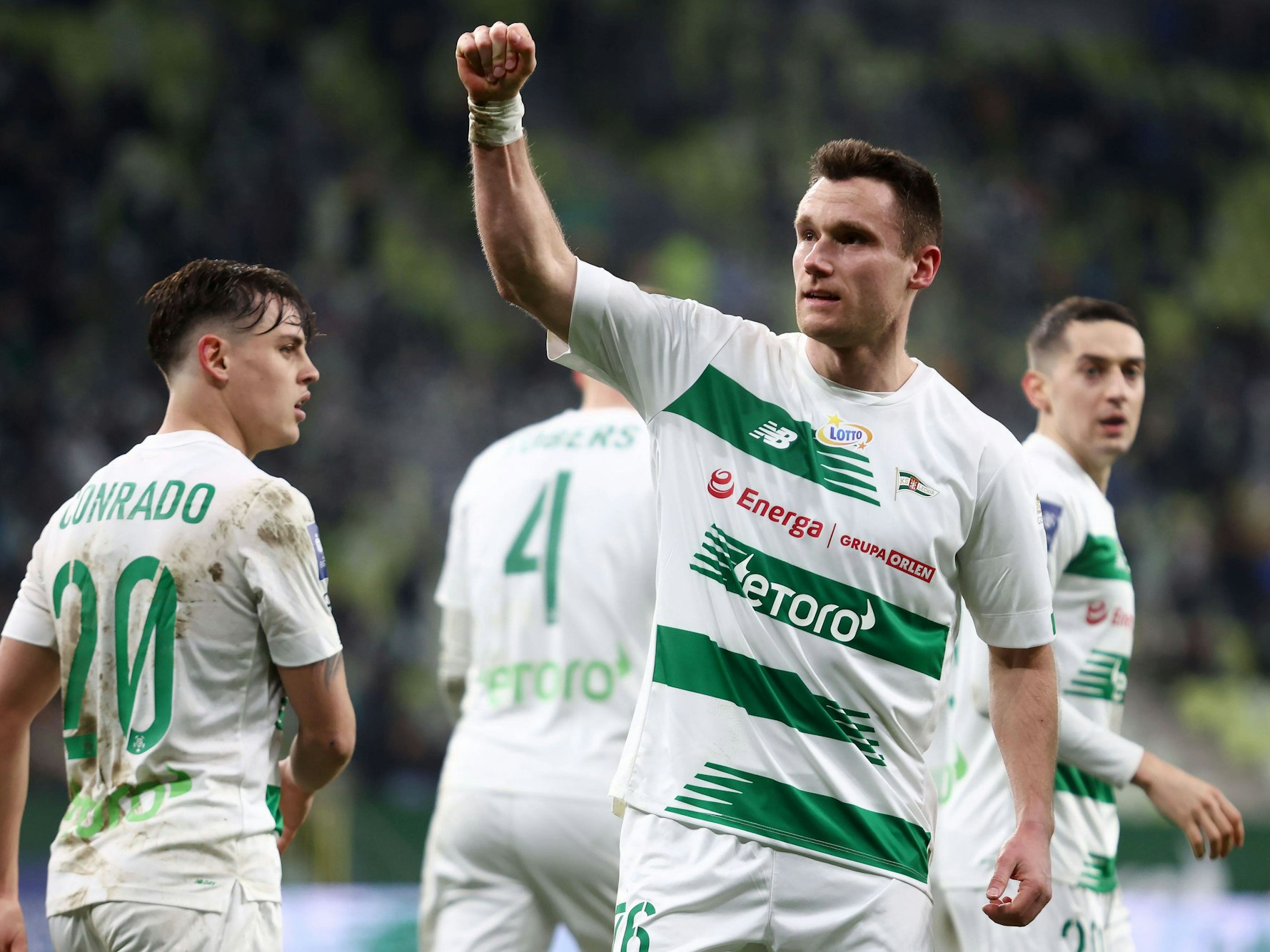 Christian Clemens jubelt für Legia Danzig.