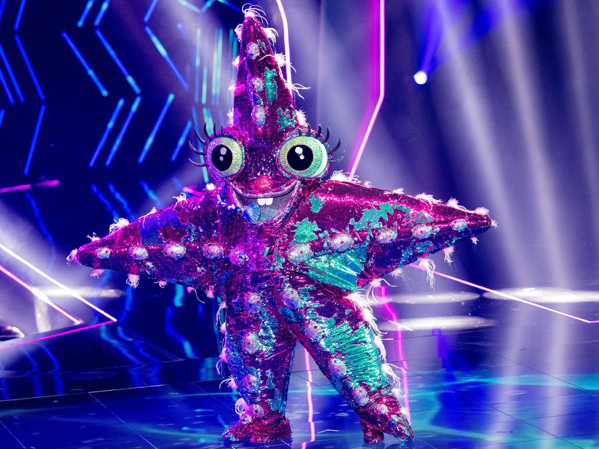 Die Figur "Der Seestern" steht in der Prosieben-Show "The Masked Singer" auf der Bühne.