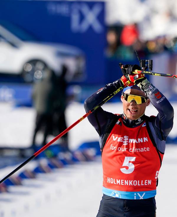 Erik Lesser jubelt in Oslo.