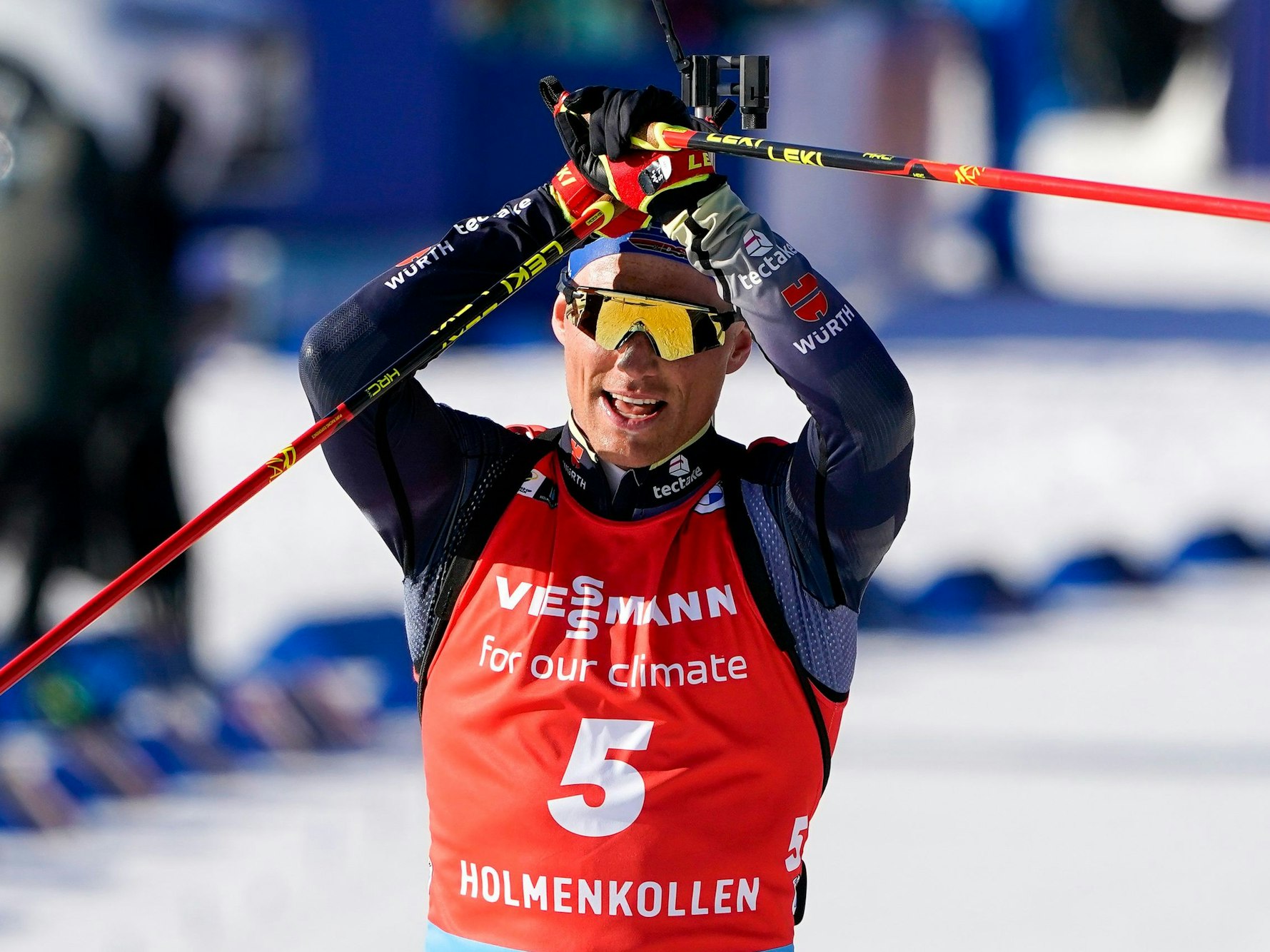 Erik Lesser jubelt in Oslo.