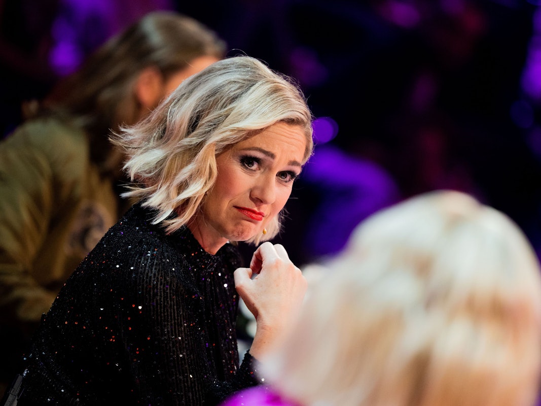 Ruth Moschner sitzt in der Prosieben-Show «The Masked Singer».