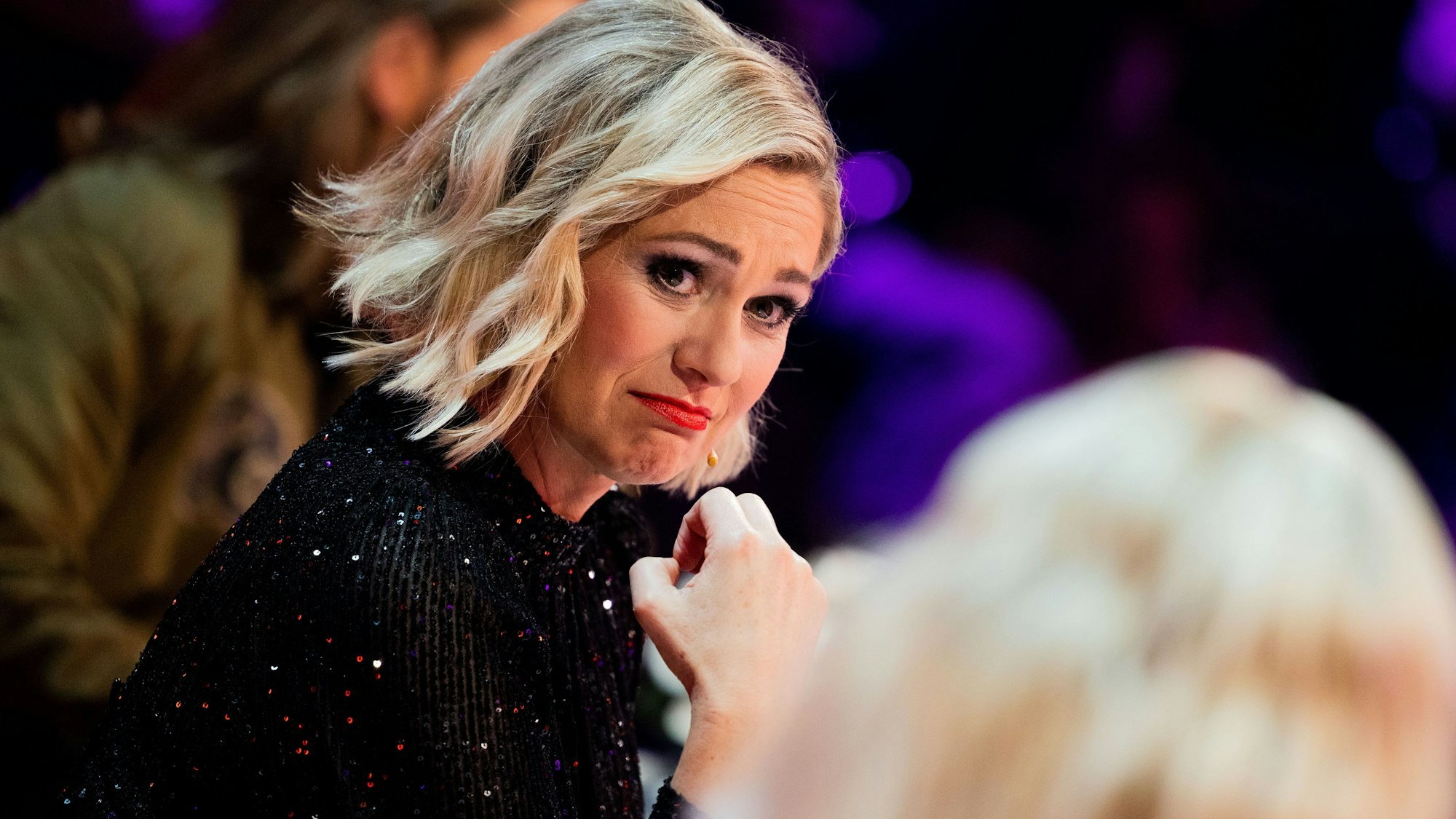 Ruth Moschner sitzt in der Prosieben-Show «The Masked Singer».