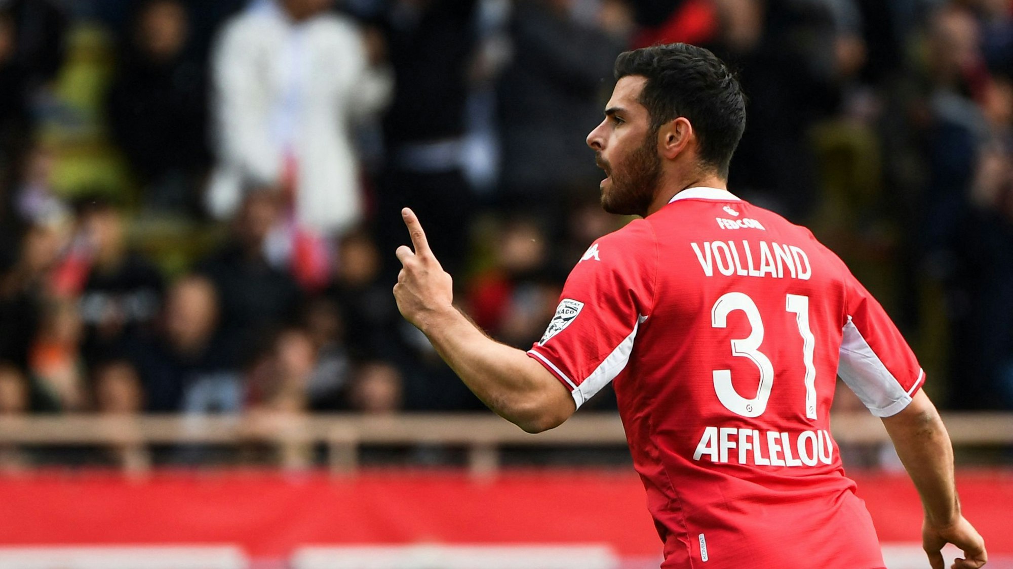 Monaco-Torjäger Kevin Volland jubelt nach seinem Treffer gegen Paris.