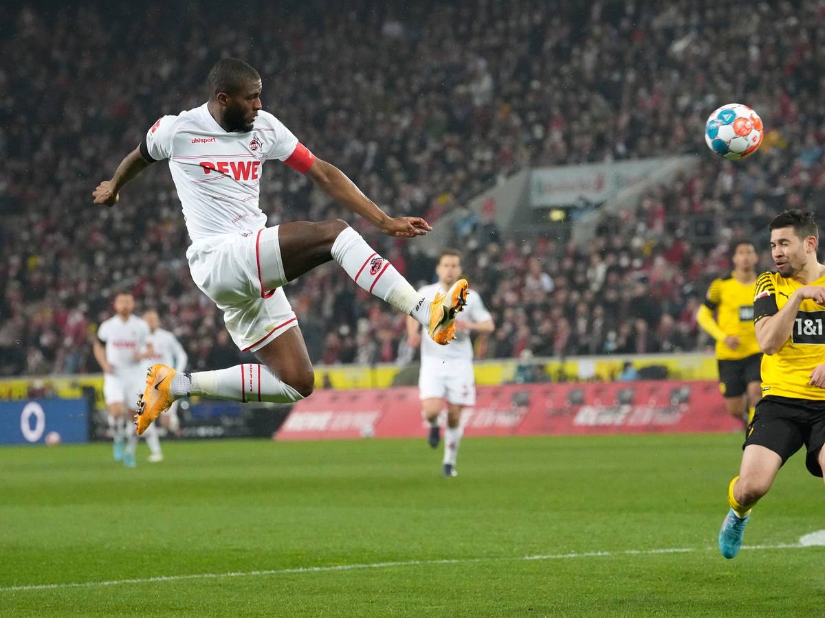 Anthony Modeste spielt für den 1. FC Köln gegen Borussia Dortmund.