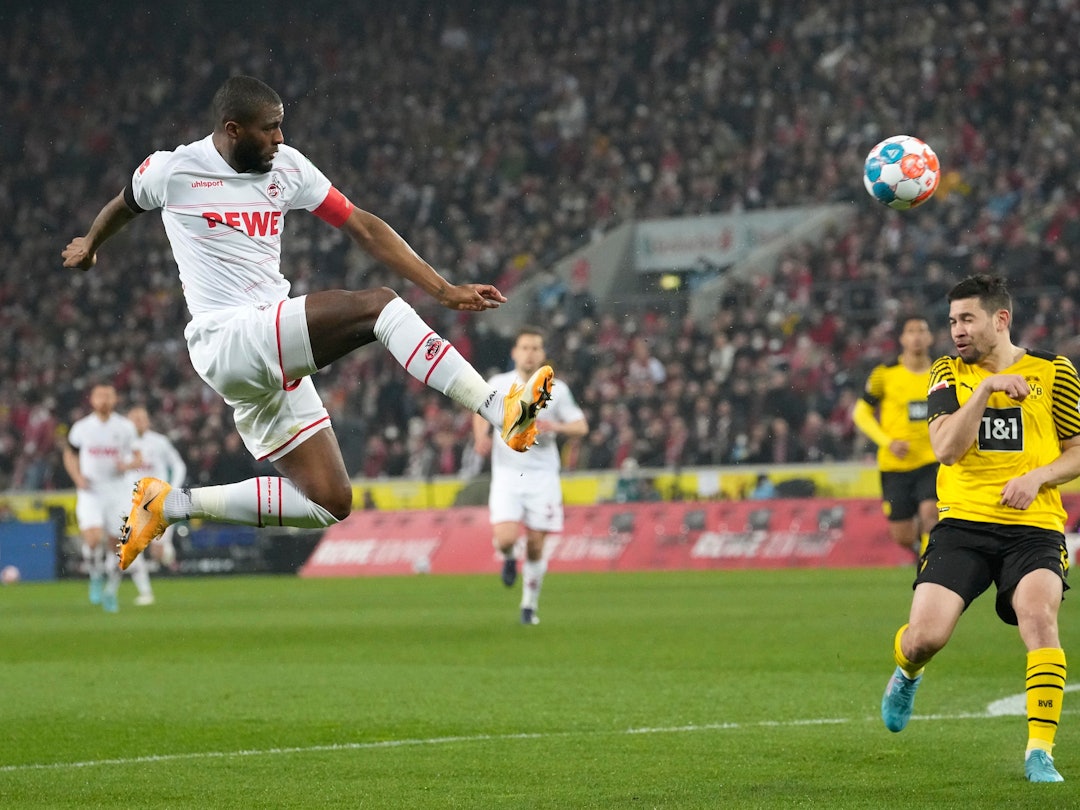 Anthony Modeste spielt für den 1. FC Köln gegen Borussia Dortmund.