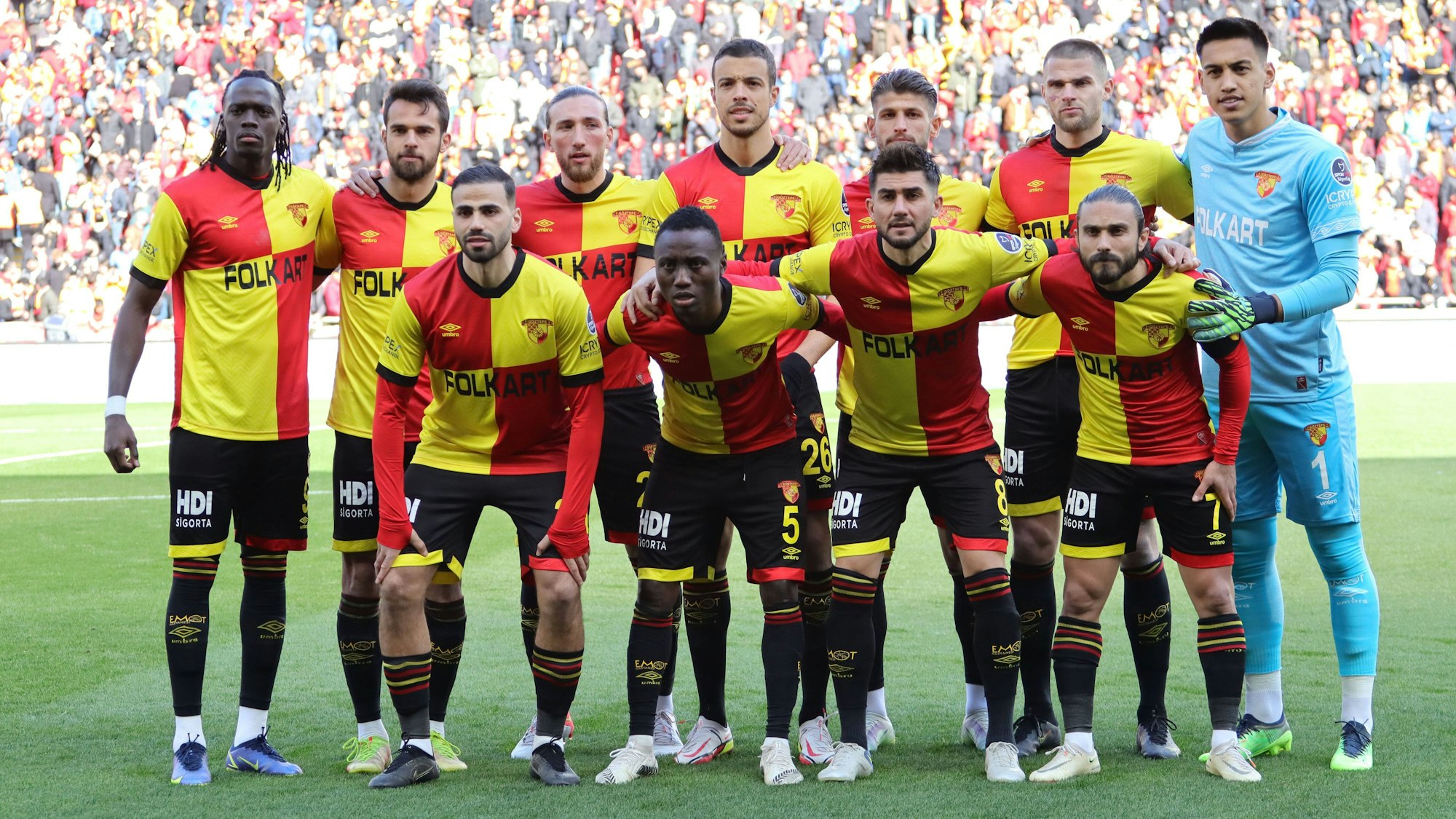 Die Mannschaft von Göztepe Izmir.