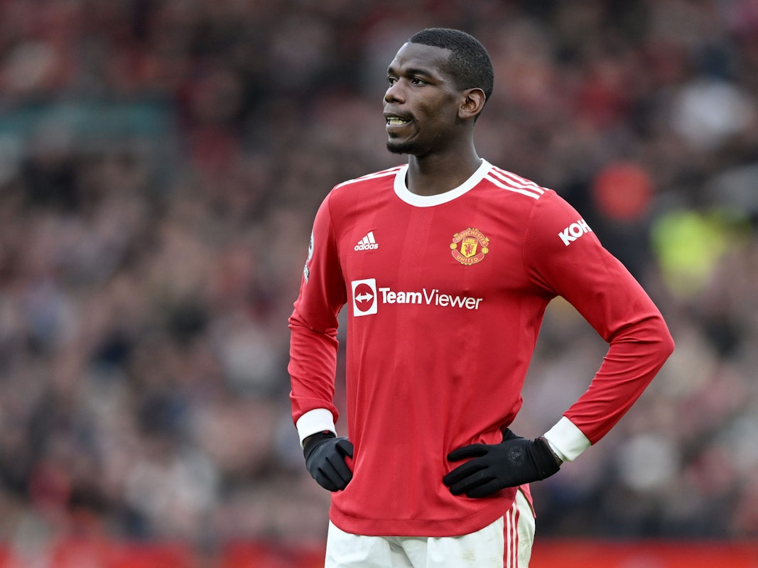 Paul Pogba guckt unglücklich.